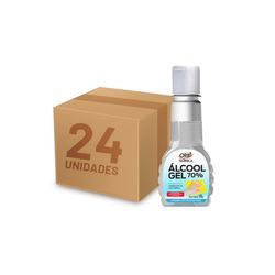 Kit Álcool Gel 70º Antisséptico e Higienizador de Mãos 100G Orbi 24 Unidades