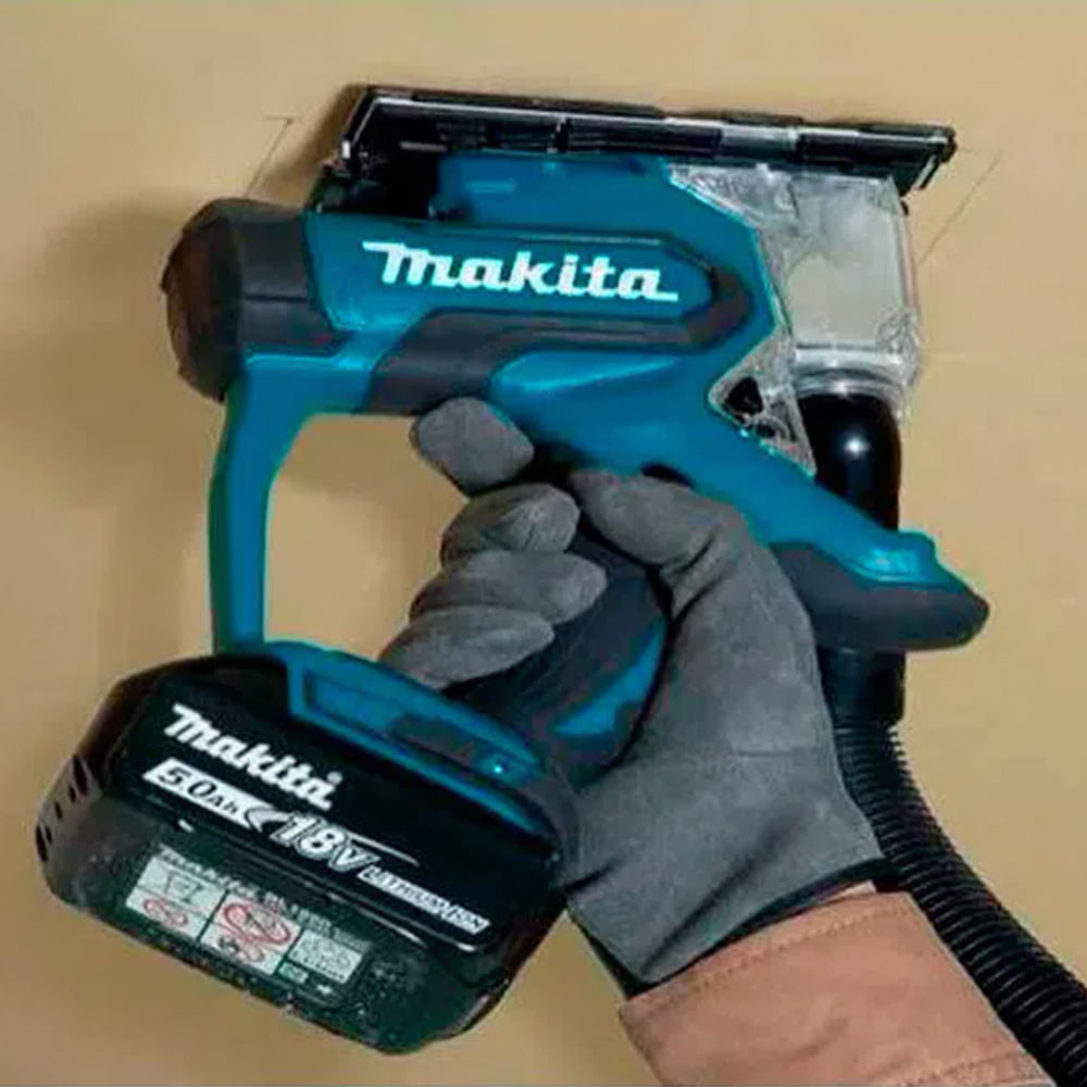 Kit Cortadora de Drywall Gesso SD100DZ Makita e Bateria 12V 1.5Ah e
