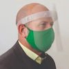 Kit 10 Máscaras Protetor Facial com Visor Transparente Face Shield