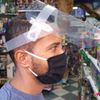 Kit 20 Máscaras Protetor Facial com Visor Transparente Face Shield