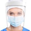 Kit 50 Máscaras Protetor Facial com Visor Transparente Face Shield